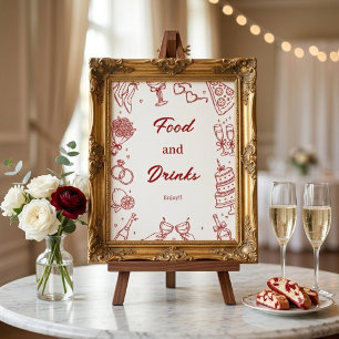 Dat is Amor Italiaans Bruiloftsfeest Eten Drinken Poster