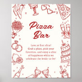 Dat is Amor Italiaans Bruiloftsfeest Pizza Bar Bor Poster (Voorkant)