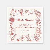 Dat is Amor Italiaans Bruiloftsfeest Pizza Servet (Voorkant)