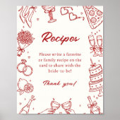 Dat is Amor Italiaans Bruiloftsrecepten Bord Poster (Voorkant)