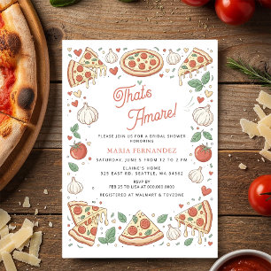 Dat is Amor Italiaans Pizzafeest Bruidsborrel Kaart
