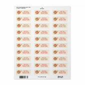 Dat is Amor Italiaanse Pizza Aangepast Trouwadres Etiket (Full Sheet)