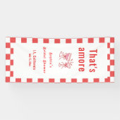 Dat is Amor Welkom Banner, Italiaanse Bruidsuitnod Spandoek (Horizontaal)
