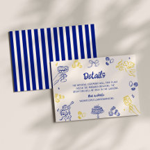 Dat is Amore! Blauw & Geel Italiaans Details