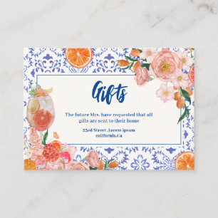 Dat is Amore bloemenspits Vrijgezellenfeest gesche Informatiekaartje