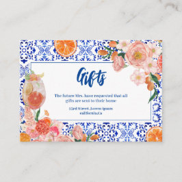 Dat is Amore bloemenspits Vrijgezellenfeest gesche Informatiekaartje