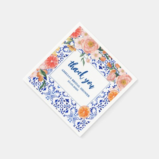 Dat is Amore bloemenzomer Vrijgezellenfeest Servet (Hoek)