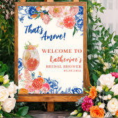 Dat is amore bloemige bruidschauwergroet poster