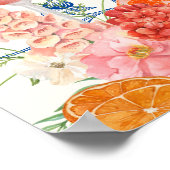 Dat is amore bloemrijke bruidsjonker welkom poster (Hoek)