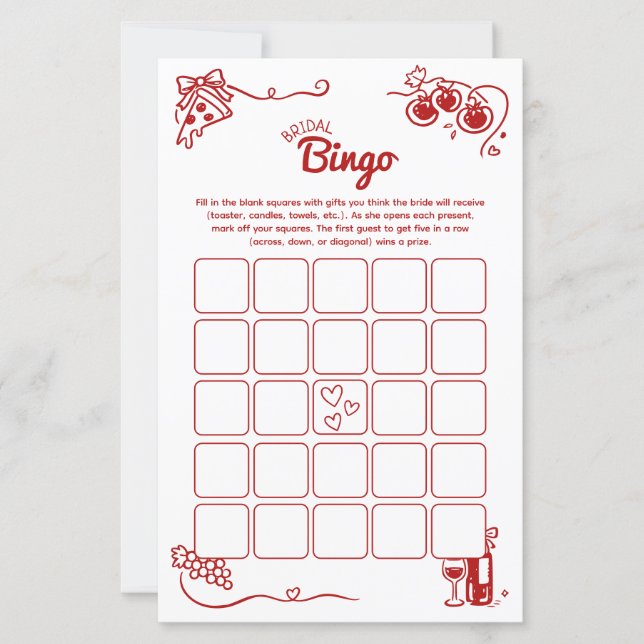 Dat is Amore Bruidsbingo Italiaanse Huwelijksactiv (Voorkant)