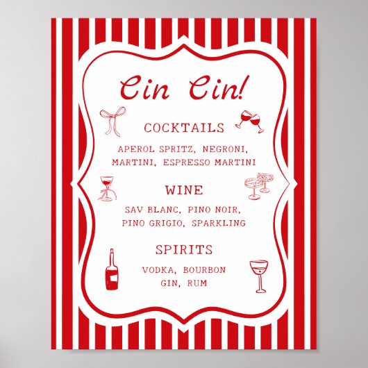 Dat is Amore Bruidsfeest Bar Poster (Voorkant)