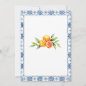 Dat is Amore Bruidsfeest Citrus Italiaanse Zomer Kaart (Achterkant)