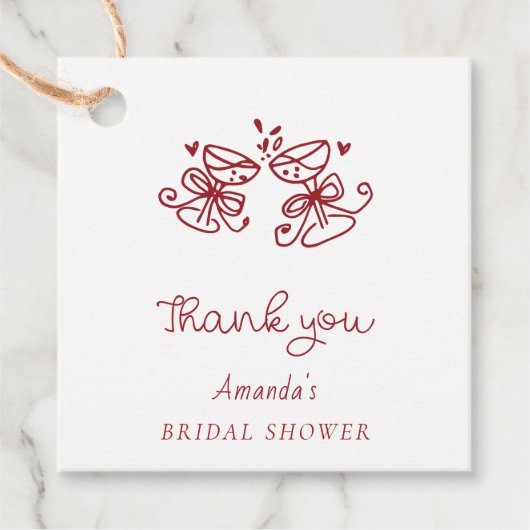 Dat is Amore Bruidsfeest Dank Je Bedankjes Labels (Voorkant)