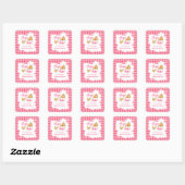Dat is Amore Bruidsfeest Vierkante Sticker (Vel)