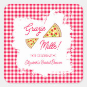 Dat is Amore Bruidsfeest Vierkante Sticker (Voorkant)
