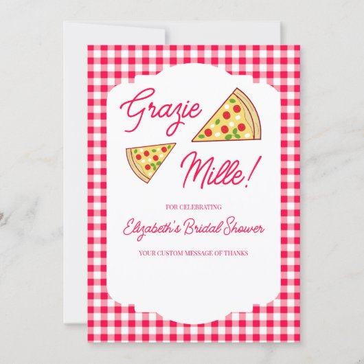 Dat is Amore Bruidsmeisje Feest Bedankkaart (Voorkant)