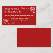 Dat is Amore Bruidsmeisjesfeest Breng een Recept Informatiekaartje (Voorkant / Achterkant)