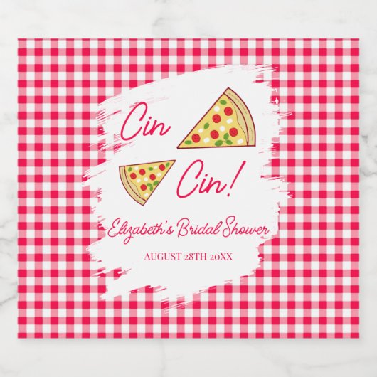 Dat is Amore Bruidsmeisjesfeest Sparkling Wijnetiket (Enkel label)