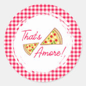 Dat is Amore Bruidsmeisjesfeestje Ronde Sticker (Voorkant)
