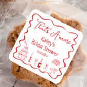 Dat is Amore Bruidsmeisjesfeestje Vierkante Sticker