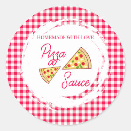 Dat is Amore Bruidssalon Pizzasaus Ronde Sticker