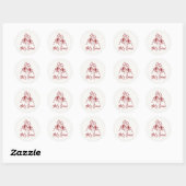 Dat is Amore Bruidsuitnodiging Ronde Sticker (Vel)