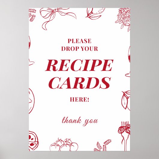 Dat is Amore Bruiloftsborrel receptkaart bord Poster (Voorkant)