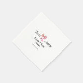 dat is amore bruiloftsborrel roze retro strik boho servet (Hoek)