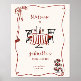 Dat is Amore Bruiloftsborrel Welkom Poster