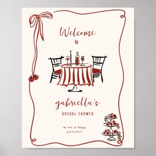 Dat is Amore Bruiloftsborrel Welkom Poster 