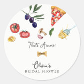 Dat is amore bruiloftsetiketten ronde sticker (Voorkant)