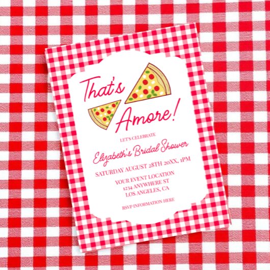 Dat is amore bruiloftsfeest acryl uitnodigingen