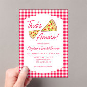 Dat is amore bruiloftsfeest acryl uitnodigingen (Insitu (Draagbaar))