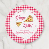 Dat is amore bruiloftsfeest bedankjes labels (Voorkant)