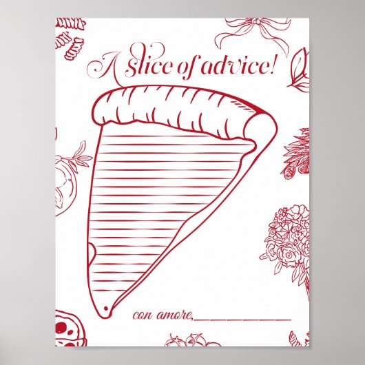 Dat is Amore Bruiloftsfeest een stukje advies Poster (Voorkant)