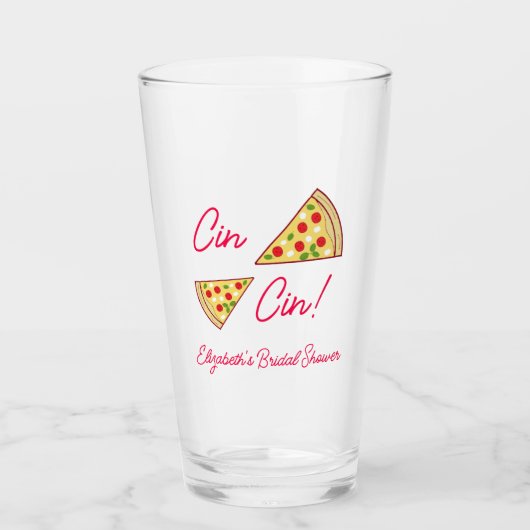 Dat is amore bruiloftsfeest glas (Voorkant)