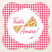 Dat is amore bruiloftsfeest kartonnen onderzetters (Voorkant)