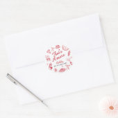Dat is Amore Bruiloftsfeest Ronde Sticker (Envelop)