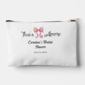 dat is amore bruiloftsfeest roze retro strik boho etui (Achterkant)