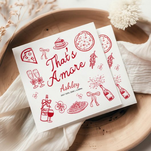 Dat is Amore Bruiloftsfeest Servet