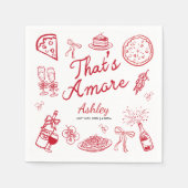 Dat is Amore Bruiloftsfeest Servet (Voorkant)