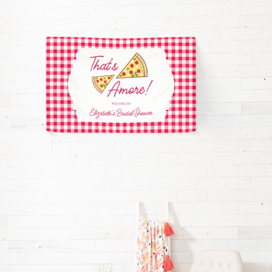 Dat is amore bruiloftsfeest spandoek (Insitu)