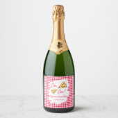 Dat is Amore Bruiloftsfeest Sparkling Wijnetiket (Voorkant)