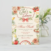 Dat is Amore Bruiloftsfeest Uitnodiging (Staand voorkant)