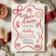 Dat is Amore Bruiloftsfeest Uitnodiging
