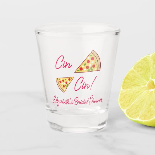 Dat is amore bruiloftsuitje shot glas (Voorkant)