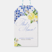 Dat is Amore Citroen Italiaanse Blauwe Tegeltjes B Cadeaulabel (Achterkant)