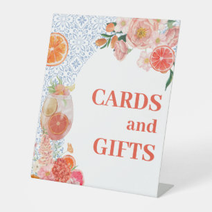 Dat is amore citrus bruidschatcadeaus reclamebord met voetstuk