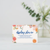 Dat is Amore floral Vrijgezellenfeest display douc Informatiekaartje (Staand voorkant)