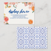 Dat is Amore floral Vrijgezellenfeest display douc Informatiekaartje (Voorkant / Achterkant)